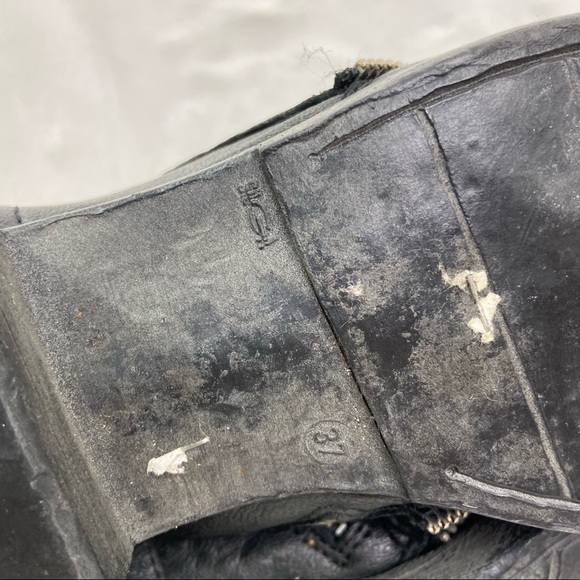 Massimo Mateo Leather black zipper detailed boots - Picture 7 of 8